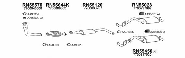  550069 Exhaust system 550069