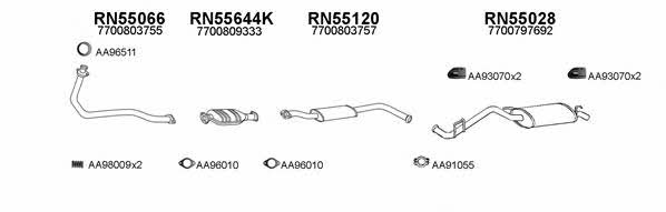 Veneporte 550082 Exhaust system 550082