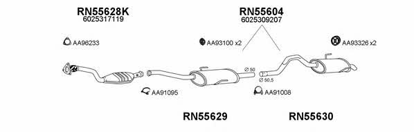  550099 Exhaust system 550099