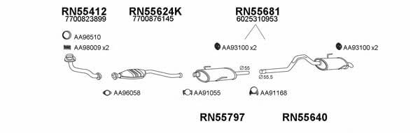 550103 Exhaust system 550103