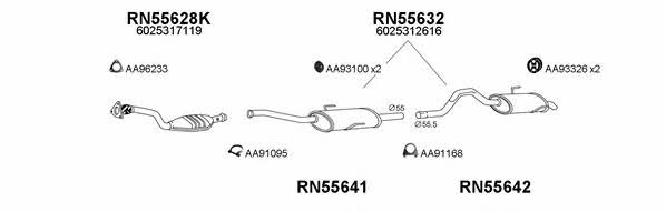  550104 Exhaust system 550104
