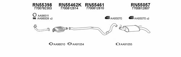  550113 Exhaust system 550113