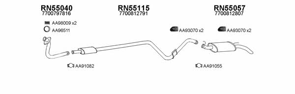  550118 Exhaust system 550118