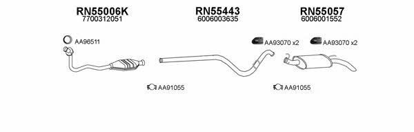  550121 Exhaust system 550121