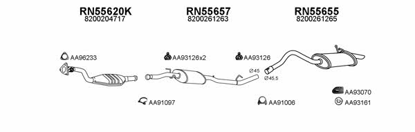  550128 Exhaust system 550128