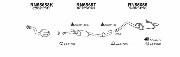  550130 Exhaust system 550130