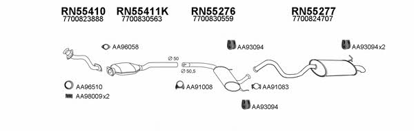 Veneporte 550132 Exhaust system 550132