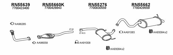  550133 Exhaust system 550133