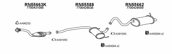 Veneporte 550134 Exhaust system 550134