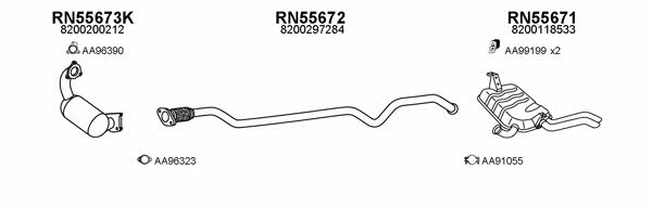  550140 Exhaust system 550140