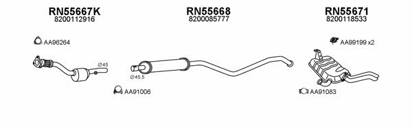  550141 Exhaust system 550141