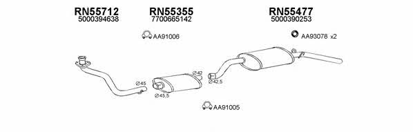  550142 Exhaust system 550142