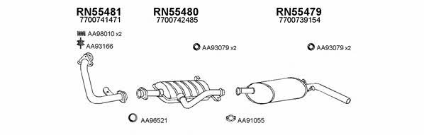  550143 Exhaust system 550143