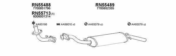  550145 Exhaust system 550145