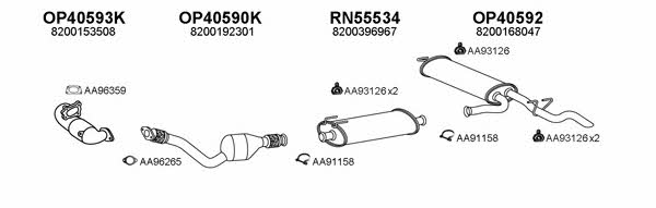  550150 Exhaust system 550150