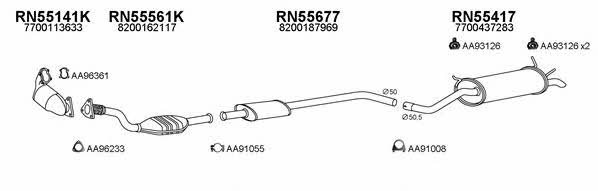  550165 Exhaust system 550165