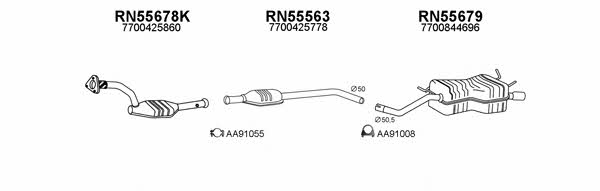 550167 Exhaust system 550167
