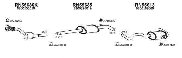  550171 Exhaust system 550171