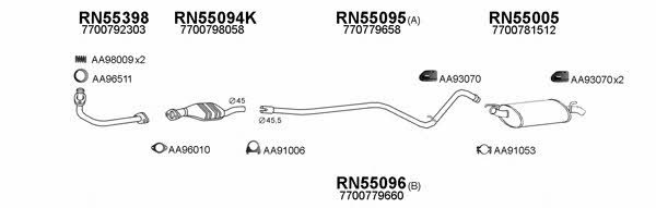  550201 Exhaust system 550201