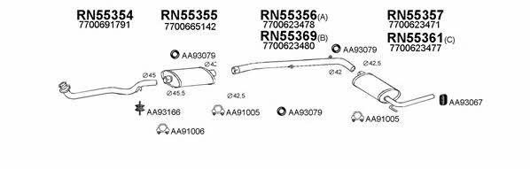 550204 Exhaust system 550204