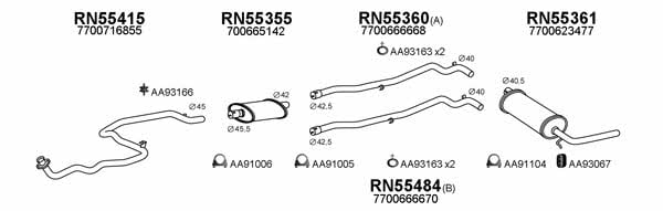  550205 Exhaust system 550205