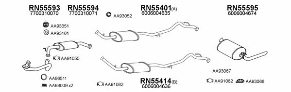  550208 Exhaust system 550208