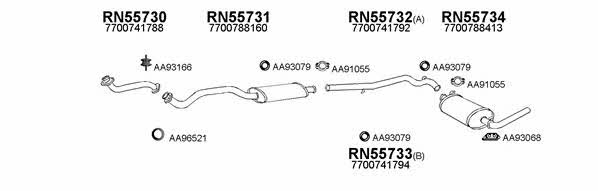  550209 Exhaust system 550209