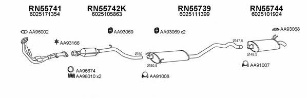  550221 Exhaust system 550221