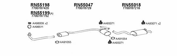  550226 Exhaust system 550226
