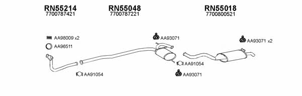  550231 Exhaust system 550231