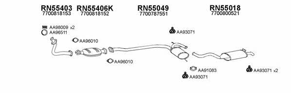  550232 Exhaust system 550232