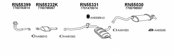  550236 Exhaust system 550236
