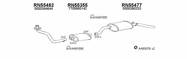 550246 Exhaust system 550246