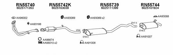  550252 Exhaust system 550252
