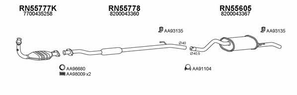  550255 Exhaust system 550255