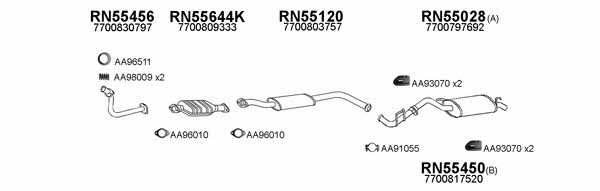  550277 Exhaust system 550277