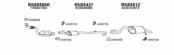  550278 Exhaust system 550278