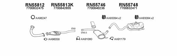  550288 Exhaust system 550288