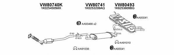 Veneporte 800567 Exhaust system 800567