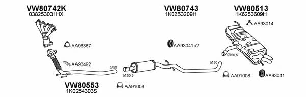  800569 Exhaust system 800569
