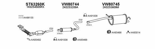 Veneporte 800572 Exhaust system 800572