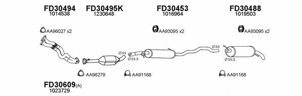  800576 Exhaust system 800576
