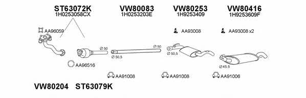 Veneporte 800587 Exhaust system 800587