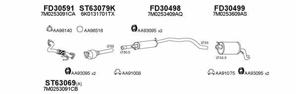 Veneporte 800588 Exhaust system 800588