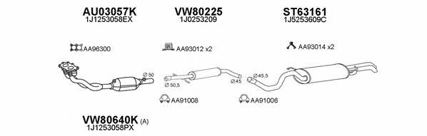  800593 Exhaust system 800593