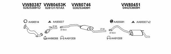  800596 Exhaust system 800596