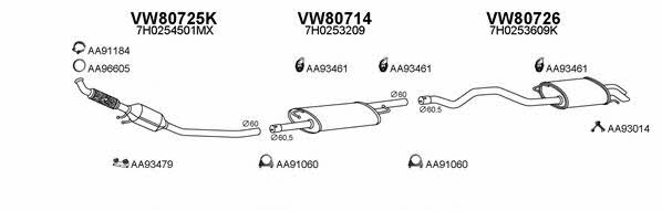  800601 Exhaust system 800601