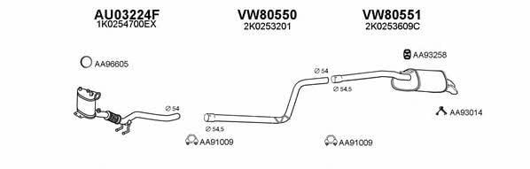  800613 Exhaust system 800613