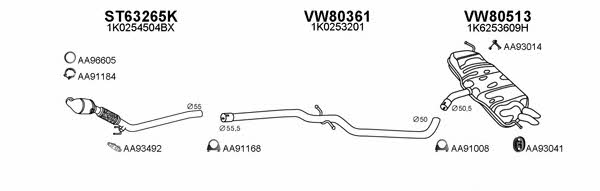  800618 Exhaust system 800618