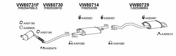  800619 Exhaust system 800619